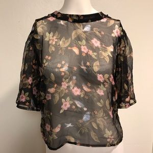 🌶 (3 For $25) Sheer Floral Top